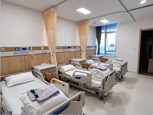 智能共享床頭柜式陪護床配套供入中山大學附屬第一醫院南沙院區
