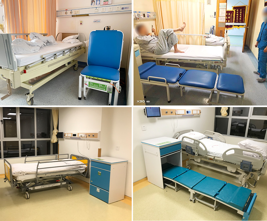 智能共享床頭柜式陪護床配套供入廣州羊城醫院案例展示